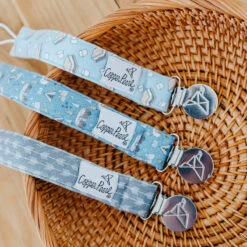 Copper Pearl Binky Clips | Bridger -The Baby's Crib 6Z8A2050