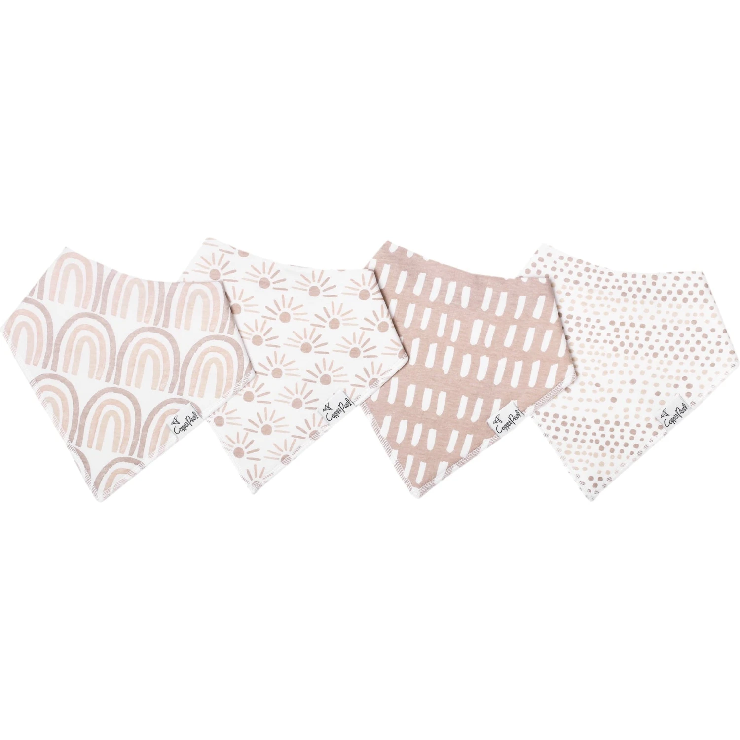 Copper Pearl Baby Bandana Bibs | Bliss 3 Copper Pearl Baby Bandana Bibs | Bliss