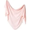 Copper Pearl Knit Swaddle Blanket | Blush
