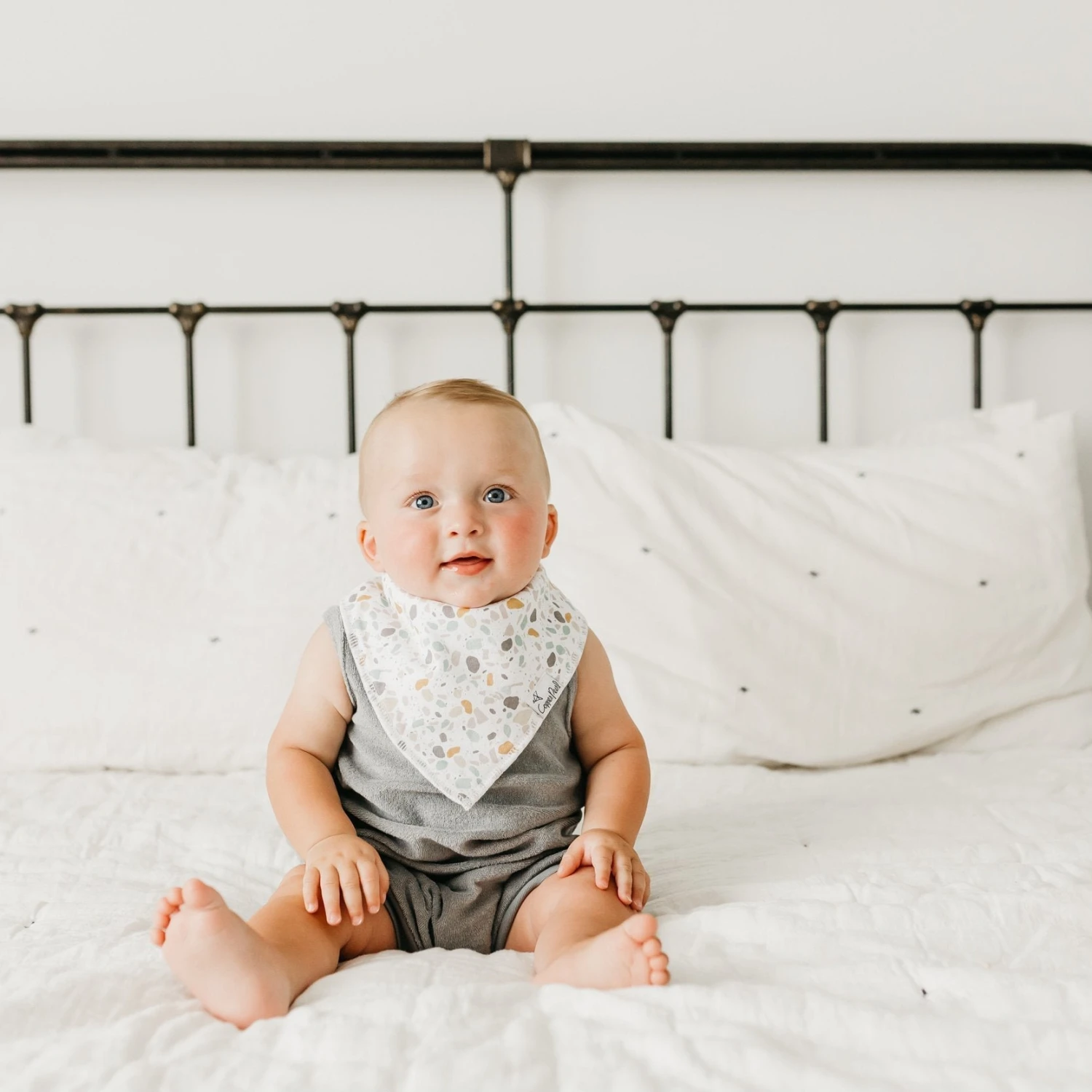 Copper Pearl Baby Bandana Bibs | Rex 8 Copper Pearl Baby Bandana Bibs | Rex - Image 6