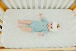 Copper Pearl Premium Knit Fitted Crib Sheet | Haze -The Baby's Crib CP3July23AC 267