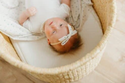 Copper Pearl Ribbon Nylon Bow | Haze 9 Copper Pearl Ribbon Nylon Bow | Haze -The Baby's Crib CP3July23AC 341