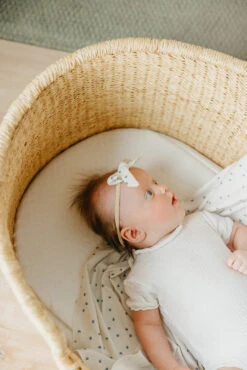 Copper Pearl Ribbon Nylon Bow | Haze 10 Copper Pearl Ribbon Nylon Bow | Haze -The Baby's Crib CP3July23AC 343