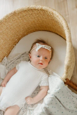 Copper Pearl Ribbon Nylon Bow | Haze 11 Copper Pearl Ribbon Nylon Bow | Haze -The Baby's Crib CP3July23AC 345