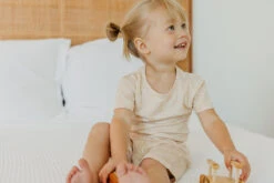 Copper Pearl 2-Piece Short Sleeve Pajama Set | Sol -The Baby's Crib CP3July23AC 67