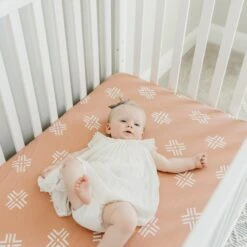 Copper Pearl Premium Knit Fitted Crib Sheet | Mesa -The Baby's Crib CP4WH21ACWEB 10