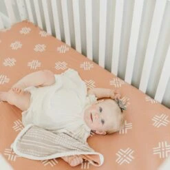 Copper Pearl Premium Knit Fitted Crib Sheet | Mesa -The Baby's Crib CP4WH21ACWEB 18copy