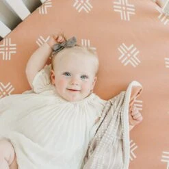 Copper Pearl Premium Knit Fitted Crib Sheet | Mesa -The Baby's Crib CP4WH21ACWEB 19copy