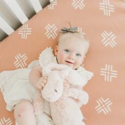 Copper Pearl Premium Knit Fitted Crib Sheet | Mesa -The Baby's Crib CP4WH21ACWEB 24