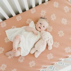 Copper Pearl Premium Knit Fitted Crib Sheet | Mesa -The Baby's Crib CP4WH21ACWEB 26
