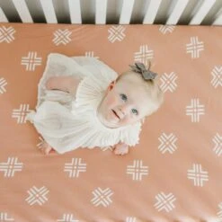 Copper Pearl Premium Knit Fitted Crib Sheet | Mesa -The Baby's Crib CP4WH21ACWEB 6