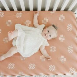 Copper Pearl Premium Knit Fitted Crib Sheet | Mesa -The Baby's Crib CP4WH21ACWEB 7