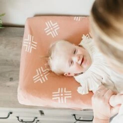 Copper Pearl Premium Knit Diaper Changing Pad Cover | Mesa -The Baby's Crib CP4WH21ACWEB 72