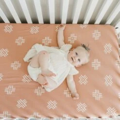 Copper Pearl Premium Knit Fitted Crib Sheet | Mesa -The Baby's Crib CP4WH21ACWEB 9