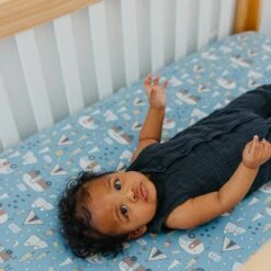 Copper Pearl Premium Knit Fitted Crib Sheet | Bridger -The Baby's Crib CPA1723ACWEB 120