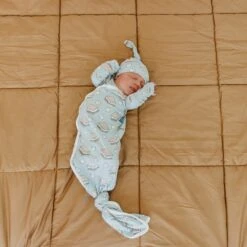 Copper Pearl Knotted Gown | S'mores -The Baby's Crib CPA1723ACWEB 457