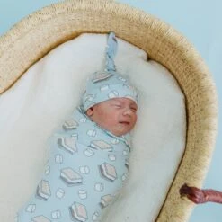 Copper Pearl Knit Swaddle Blanket | S'mores -The Baby's Crib CPA1723ACWEB 492