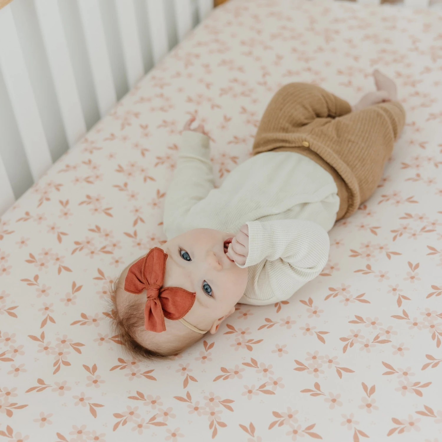 Copper Pearl Premium Knit Fitted Crib Sheet | Rue 7 Copper Pearl Premium Knit Fitted Crib Sheet | Rue - Image 5