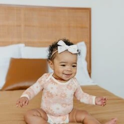 Copper Pearl Long Sleeve Bodysuit | Penny -The Baby's Crib CPA1S23ACWEB 229