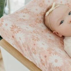 Copper Pearl Premium Knit Diaper Changing Pad Cover | Penny -The Baby's Crib CPA1S23ACWEB 88