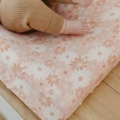 Copper Pearl Premium Knit Diaper Changing Pad Cover | Penny -The Baby's Crib CPA1S23ACWEB 91