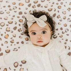Copper Pearl Premium Knit Fitted Crib Sheet | Millie -The Baby's Crib CPA321ACWEB 95