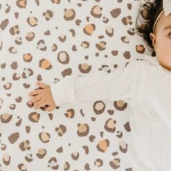 Copper Pearl Premium Knit Fitted Crib Sheet | Millie -The Baby's Crib CPA321ACWEB 96