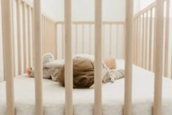 Copper Pearl Premium Knit Fitted Crib Sheet | Oat -The Baby's Crib CPACM21WEB 203