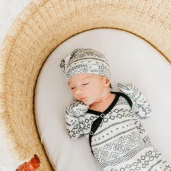 Copper Pearl Knotted Gown | Westyn -The Baby's Crib CPACM21WEB 395