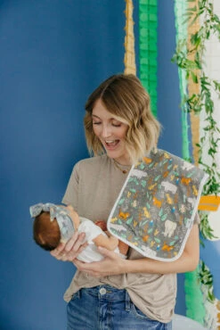 Copper Pearl Premium Burp Cloths | Bengal -The Baby's Crib CPBENGAL23AC 285