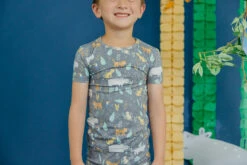 Copper Pearl 2-Piece Short Sleeve Pajama Set | Bengal 14 Copper Pearl 2-Piece Short Sleeve Pajama Set | Bengal -The Baby's Crib CPBENGAL23AC 48