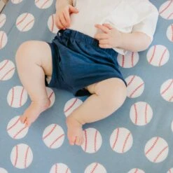 Copper Pearl Premium Knit Fitted Crib Sheet | Slugger -The Baby's Crib CPBLI22ACWEB 51 2ebebc8b 53e8 4323 99d0 1292a6580560