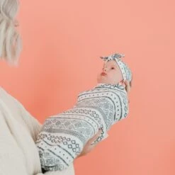 Copper Pearl Knit Swaddle Blanket | Westyn -The Baby's Crib CPBSSA21ACWEB 125