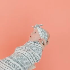 Copper Pearl Knit Headband Bow | Westyn -The Baby's Crib CPBSSA21ACWEB 126