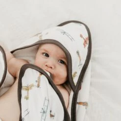 Copper Pearl Premium Knit Hooded Towel | Ace -The Baby's Crib CPBSSA21ACWEB 360