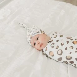 Copper Pearl Knit Swaddle Blanket | Millie -The Baby's Crib CPBSSA21ACWEB 46