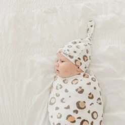 Copper Pearl Knit Swaddle Blanket | Millie -The Baby's Crib CPBSSA21ACWEB 50