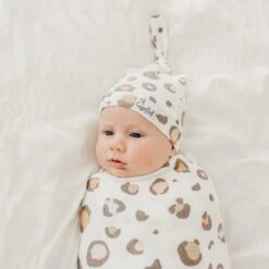 Copper Pearl Knit Swaddle Blanket | Millie -The Baby's Crib CPBSSA21ACWEB 54