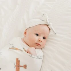 Copper Pearl Knit Headband Bow | Ace -The Baby's Crib CPBSSA21ACWEB 60copy