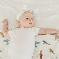 Copper Pearl Knit Headband Bow | Ace -The Baby's Crib CPBSSA21ACWEB 68copy