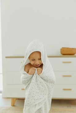 Copper Pearl Premium Knit Hooded Towel | Haze 13 Copper Pearl Premium Knit Hooded Towel | Haze -The Baby's Crib CPBackToSchool23AC 442