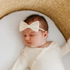 Copper Pearl Bowtie Nylon Bow | Yuma -The Baby's Crib CPCAAC21AUGWEB 201copy