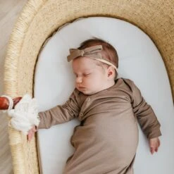 Copper Pearl Ribbon Nylon Bow | Gobi -The Baby's Crib CPCAAC21AUGWEB 216copy