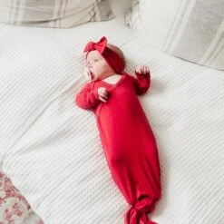 Copper Pearl Knotted Gown | Mara -The Baby's Crib CPEHD20AC 301