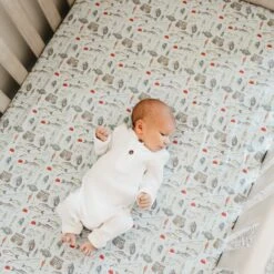 Copper Pearl Premium Knit Fitted Crib Sheet | Trout -The Baby's Crib CPG21ACWEB 176 08977ba3 6ec1 4d5a 98a6 9202d29d12f0