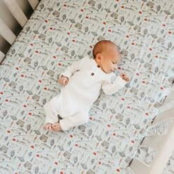 Copper Pearl Premium Knit Fitted Crib Sheet | Trout -The Baby's Crib CPG21ACWEB 178 cb05cbbf 0436 4d9c 9db3 9d5305b387ea