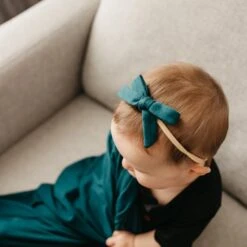 Copper Pearl Ribbon Nylon Bow | Jaspar -The Baby's Crib CPHHFLB21ACWEB 115