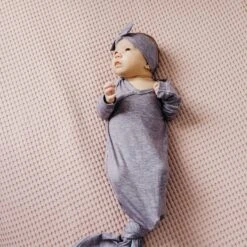 Copper Pearl Knotted Gown | Violet -The Baby's Crib CPHHJ21ACWEB 158
