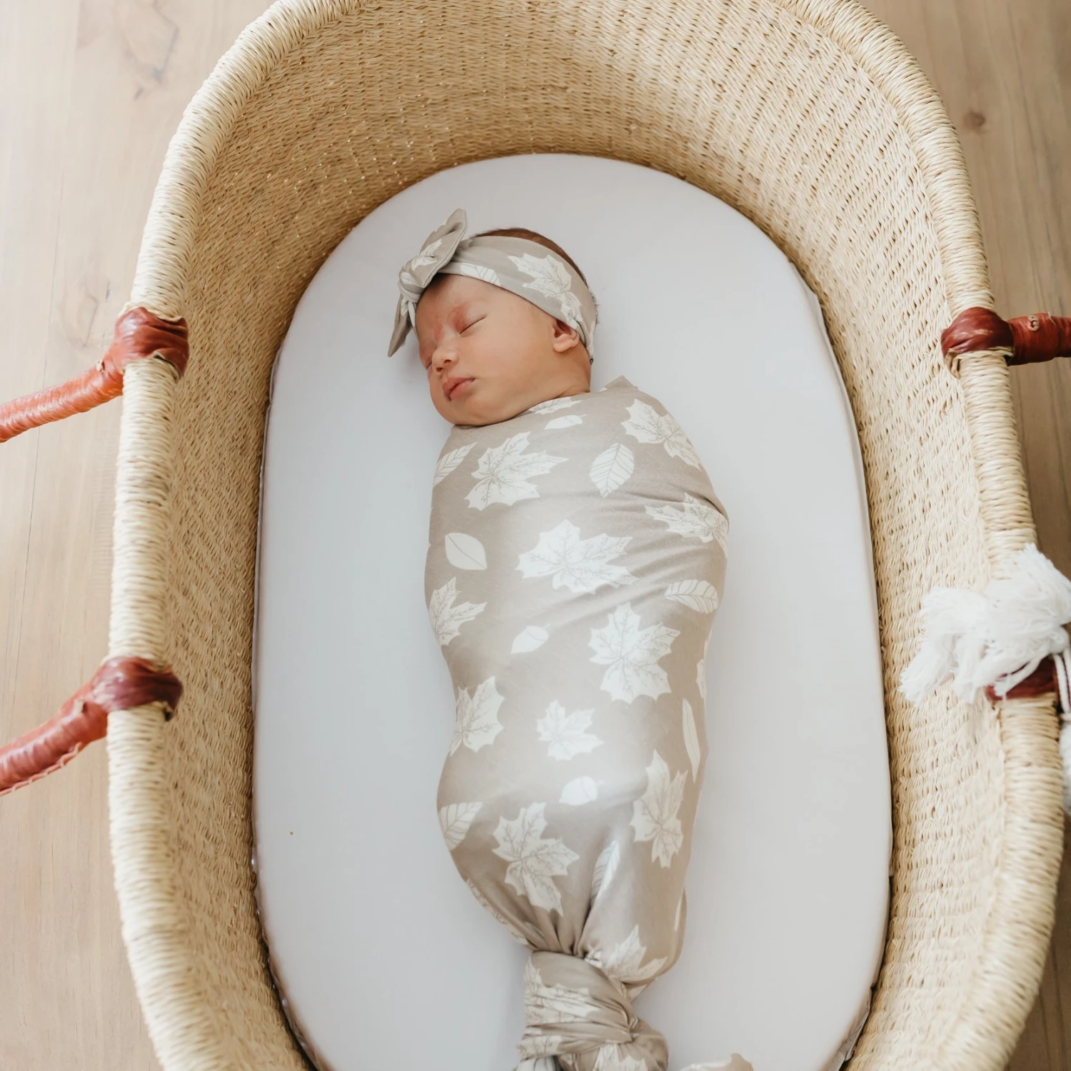 Copper Pearl Knit Swaddle Blanket | Oak 11 Copper Pearl Knit Swaddle Blanket | Oak - Image 9