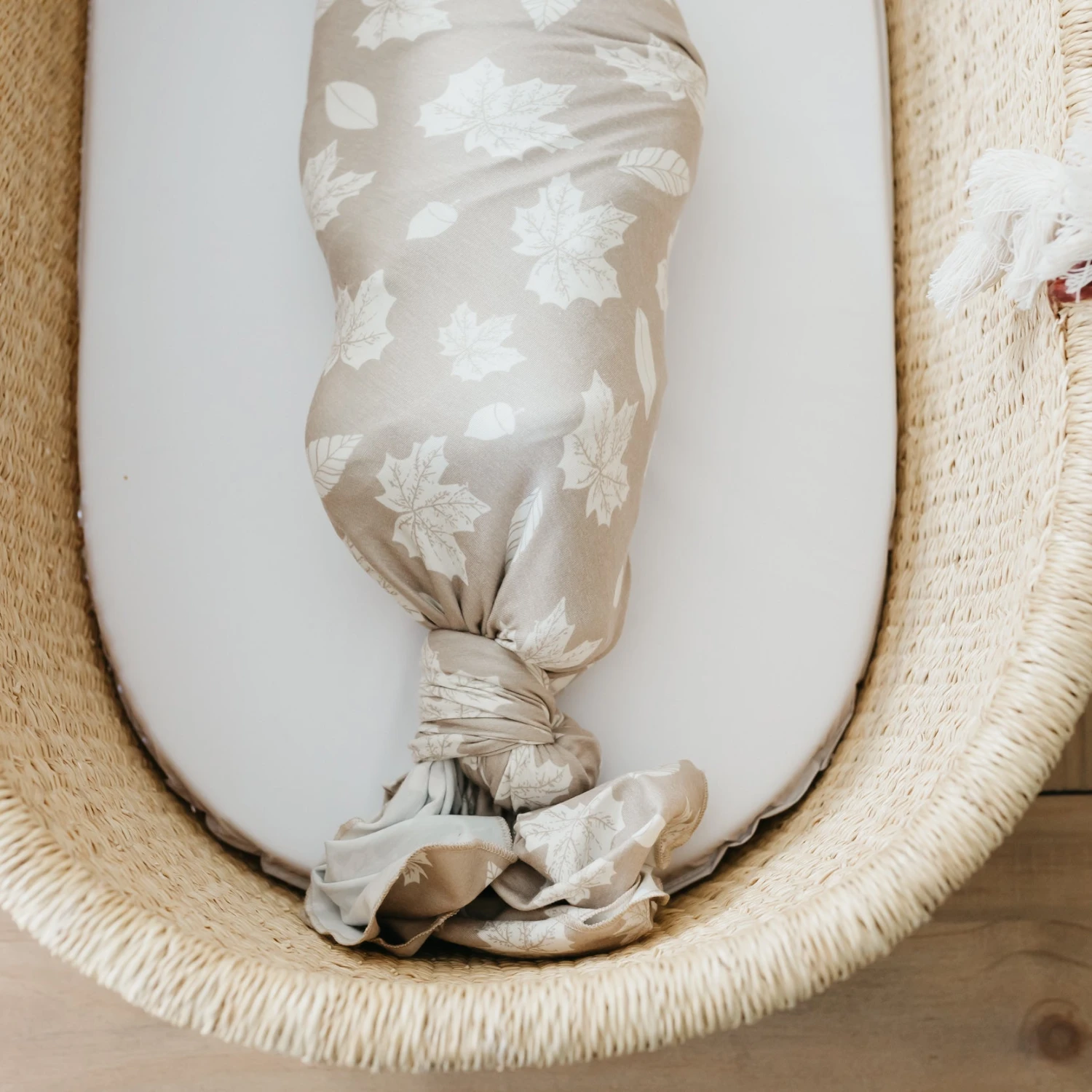 Copper Pearl Knit Swaddle Blanket | Oak 12 Copper Pearl Knit Swaddle Blanket | Oak - Image 10